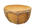 Primitive hand drum isolated. Royalty Free Stock Photo