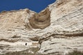 Primitive settlement cave excavated on the mountain rock. Albacete, Spain