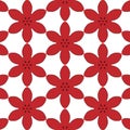 Primitive simple red modern pattern