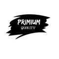 PRIMIUM QUALITY BLACK TEXT. Royalty Free Stock Photo