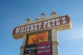 PRIMM, NEVADA, UNITED STATES - 11 November 2022: Famous Whiskey Petes sign Royalty Free Stock Photo