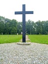 PRIMORSK, RUSSIA. A memorable cross at the German military cemetery of World War II