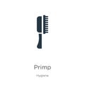 Primp icon vector. Trendy flat primp icon from hygiene collection isolated on white background. Vector illustration can be used