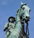 Prince Albert statue outside St Georges Hall in Liverpool Royalty Free Stock Photo