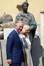 Prince Charles of England and his wife Camilla Parker Bowles, Duchess of Cornwall. Royalty Free Stock Photo