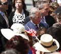 Prince Charles Saint John Walkabout Royalty Free Stock Photo