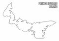 Prince Edward Island outline map