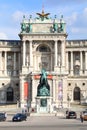 Equestrian monument of Prince Eugene in front of Austrian National Library, Heldenplatz, Vienna Wien, Austria Ãâsterreich