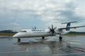 Prince George, Circa 2018 - Westjet Bombadier Dash 8 at Airport Royalty Free Stock Photo