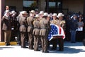 Prince George`s County Deputy Sheriffs carry casket Royalty Free Stock Photo