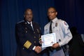 Police Chief presents an award during an awards presentation in Landover, Marylande Royalty Free Stock Photo