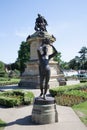 Prince Hal at The William Shakespeare Memorial at Bancroft Gardens in Stratford upon Avon in Warwickshire in the UK Royalty Free Stock Photo