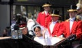 Prince Harry & Meghan Markle, Windsor, Uk - 19/5/2018: Prince Harry and Meghan Markle wedding carriage parade through streets