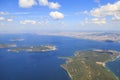 Prince islands from sky Buyukada, heybeliada, and burgazada res