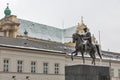 Prince Jozef Poniatowski equestrian statue in Warsaw, Poland. Royalty Free Stock Photo