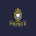 Prince pet shop logo design