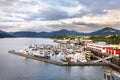 The Cow Bay Marine harbor at Prince Rupert, BC, Canada. Royalty Free Stock Photo