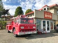 Prince Rupert fire truck at fire museum, BC, Canada