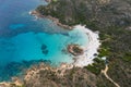 Prince`s Beach, one of the most beautiful beaches of the Emerald Coast, North Sardinia