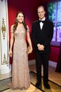 Prince William and Catherine statues at Madame Tussauds in Times Square in Manhattan, New York City