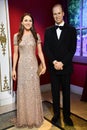 Prince William and Catherine statues at Madame Tussauds in Times Square in Manhattan, New York City