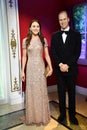 Prince William and Catherine statues at Madame Tussauds in Times Square in Manhattan, New York City