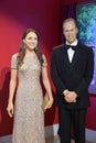 Prince William and Catherine statues at Madame Tussauds in Times Square in Manhattan, New York City