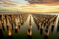 Princes Pier, Port Melbourne Royalty Free Stock Photo