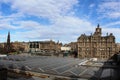 Princes Street above Waverley station Edinburgh Royalty Free Stock Photo