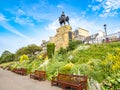 Princes Street Gardens, Edimburgh city Royalty Free Stock Photo