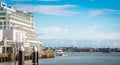 Princes Wharf looking out to Waitemata Harbour, Auckland, New Zealand Royalty Free Stock Photo