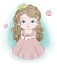 Princess baby girl Royalty Free Stock Photo