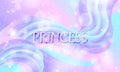 Princess background. Mermaid rainbow. Vector