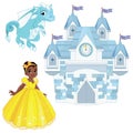 Princess, castle and dragon Fairy Tale Set