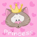 Princess Cat Royalty Free Stock Photo