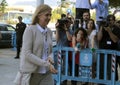 Princess Cristina daughter of king juan carlos arriving to court in mallorca