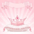 Princess crown background Royalty Free Stock Photo
