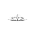 Princess crown, diadem line icon. Signs and symbols can be used for web, logo, mobile app, UI, UX