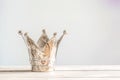 Princess crown on a wooden table