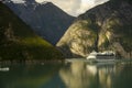 Princess cruises ship and mountains Royalty Free Stock Photo