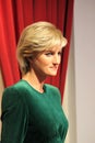 Princess Diana London, United Kingdom - March 20, 2017: Princess Diana portrait figure waxwork wax figure at museum London