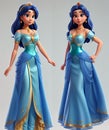 Princess doll, cartoon character, oriental beauty