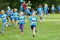 Princess Estelle and other kids running during the Generation PEP day in Hagaparken, to make kids be more physical active and more