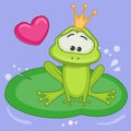 Princess Frog Royalty Free Stock Photo