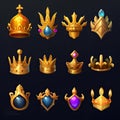 princess golden crown ai generated