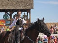 A Princess on Horseback at the Arizona Renaissance Festival Royalty Free Stock Photo