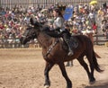 A Princess on Horseback at the Arizona Renaissance Festival Royalty Free Stock Photo