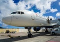 Delta aircraft on tarmac at Princess Juliana International Airport