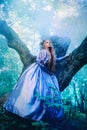 Princess in magic forest Royalty Free Stock Photo