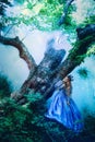 Princess in magic forest Royalty Free Stock Photo